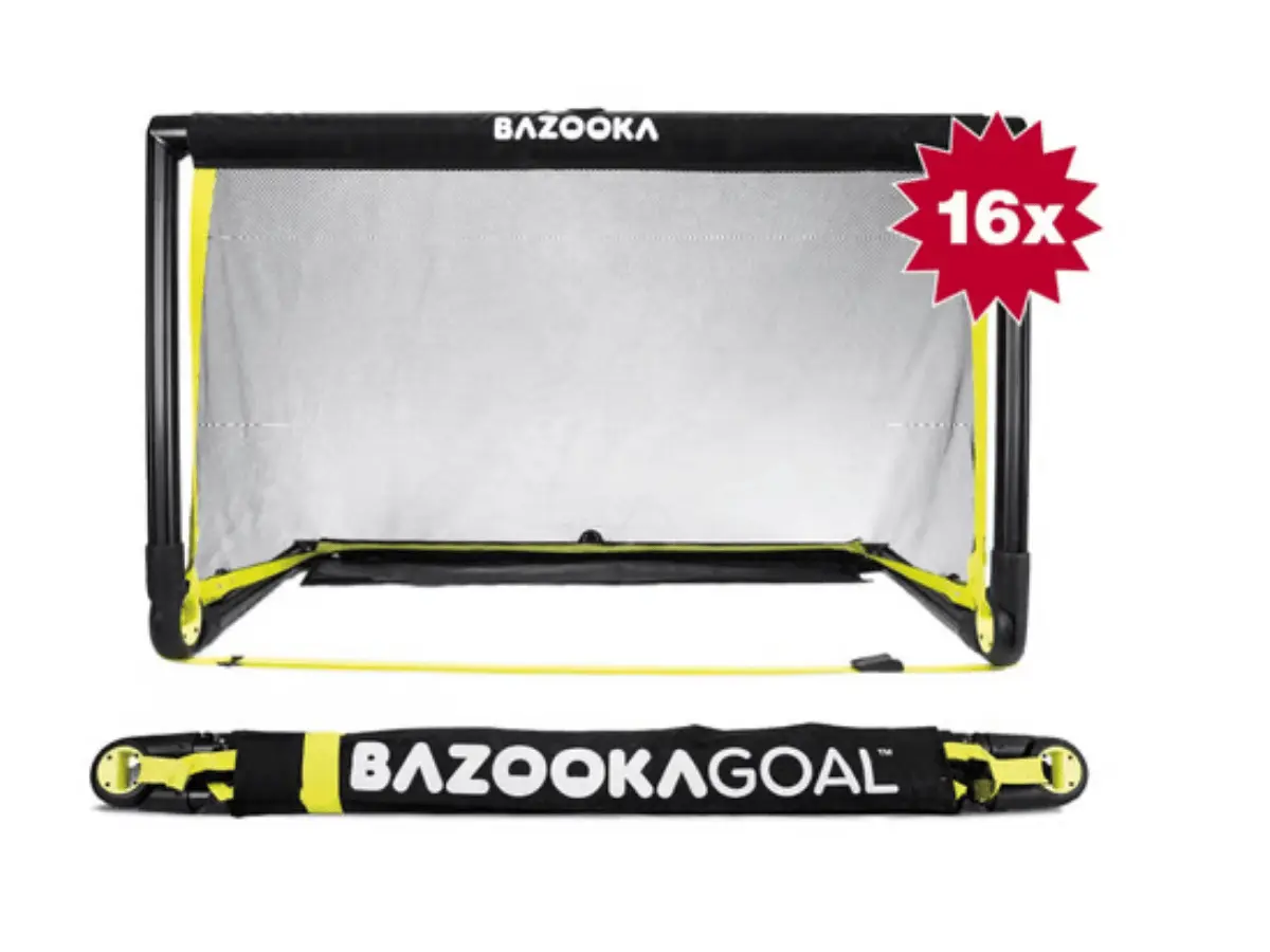 BazookaGoal®-Mini-Fussballtor-16er-Set