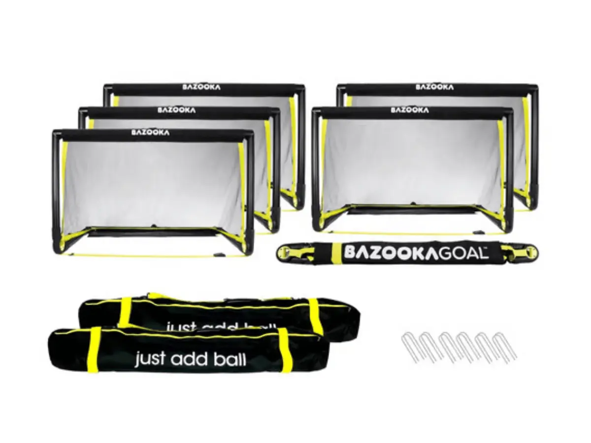 BazookaGoal®-Mini-Fussballtor-6er-Set