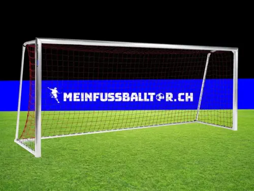 Tornetz für Fussballtor 500 x 200 cm | Rot | Netzbügel