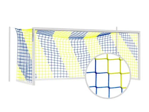 Tornetz Fussballtor BLAU-Gelb